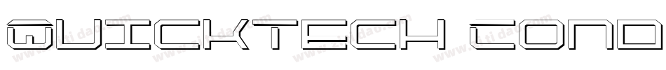 QuickTech Condensed Italic字体转换